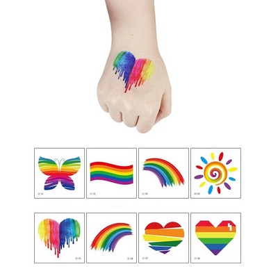 Rainbow Pride Temporary Tattoo 2.36'' x 2.36''