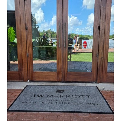 Outdoor or Indoor Logo Entry Mat - Brand Ambassador Logo Floor Mat - 5' X 5'